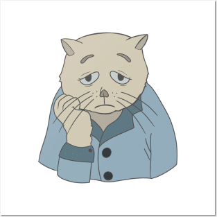 Depressed cat Posters and Art